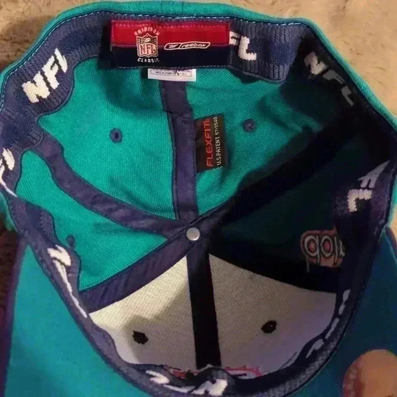 NFL Apparel Reebok Miami Dolphins hat, green and blue, one size - Picture 8 of 9